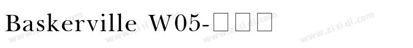 Baskerville W05字体转换